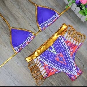 AFRICAN PRINT BIKINI BATHING SUIT